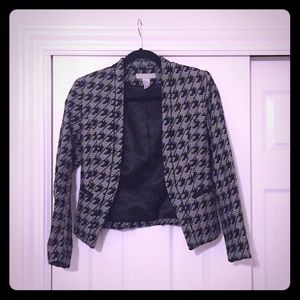 Houndstooth blazer